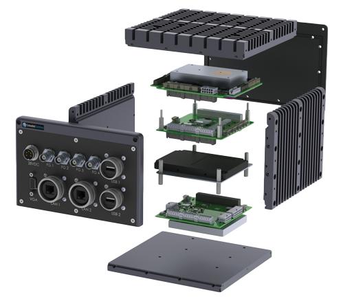 Exploded 3D CAD View Of a Configurable Modular Enclosure System